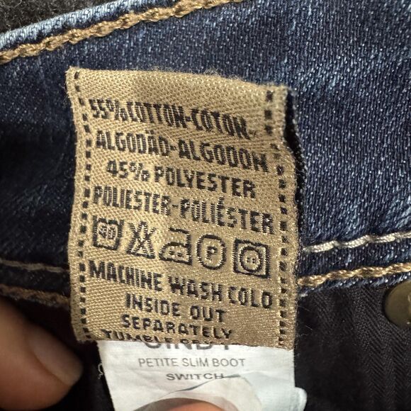 DL1961 Jeans Women's 26 Blue Cindy Petite Slim Boot Switch Stretch Premium Denim - Picture 13 of 13